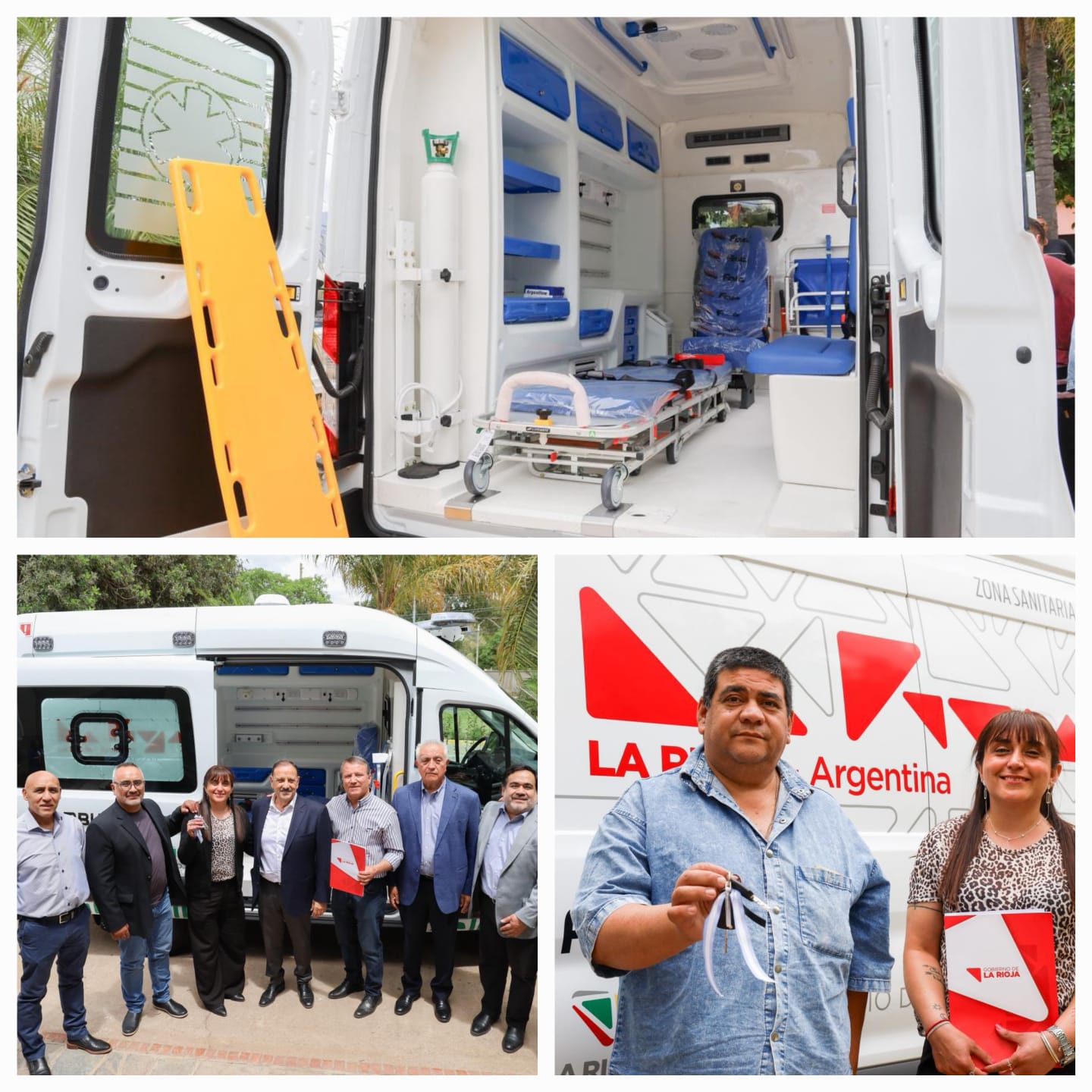 El Gobierno provincial continúa reforzando el sistema sanitario con la entrega de una ambulancia al Hospital de Nonogasta