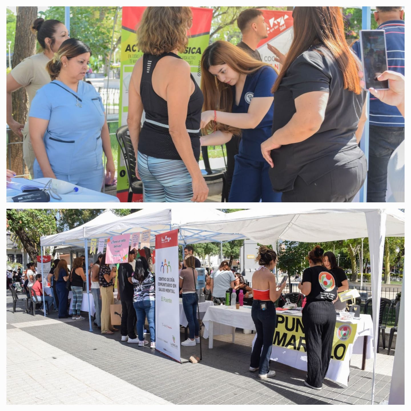 El Ministerio de Salud realizó la actividad “Plaza del Encuentro” para promover la salud mental y los hábitos saludables