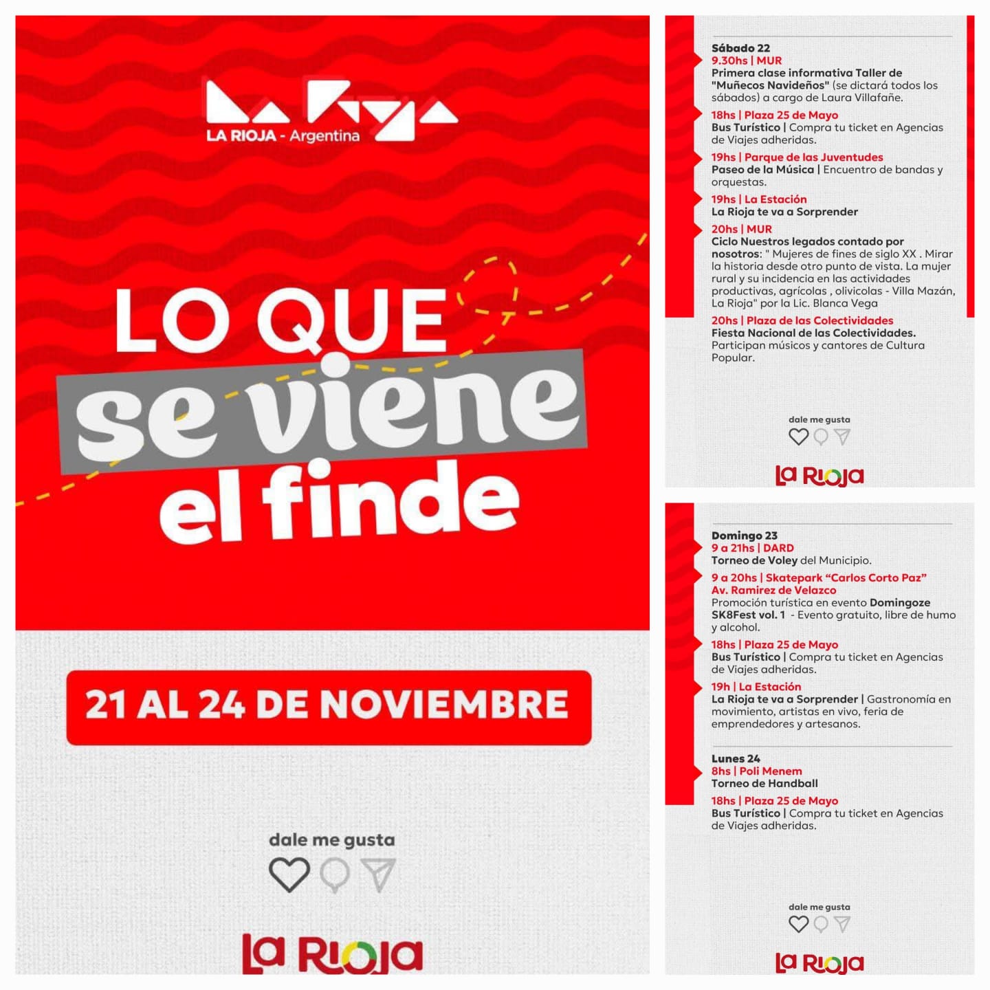 La Municipalidad lanzó la agenda de actividades para disfrutar del fin de semana largo