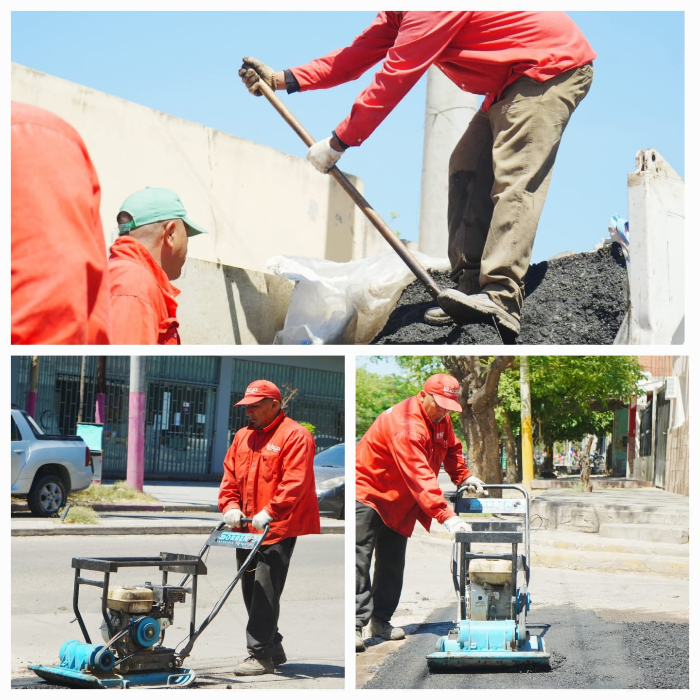 Bacheo en la Ciudad. El Municipió trabajó en el Barrio San Martin