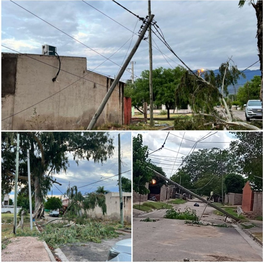 Intenso operativo para restablecer servicios de Agua y Energía en la provincia luego del fuerte temporal