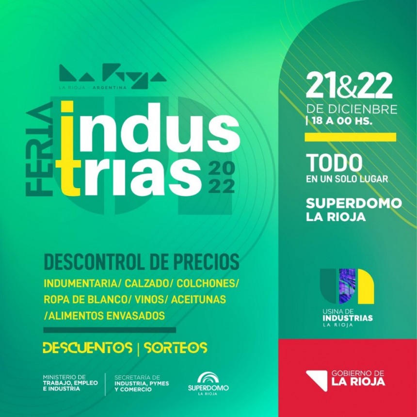 Se realiza la primera Feria de las Industrias con ofertas y grandes descuentos