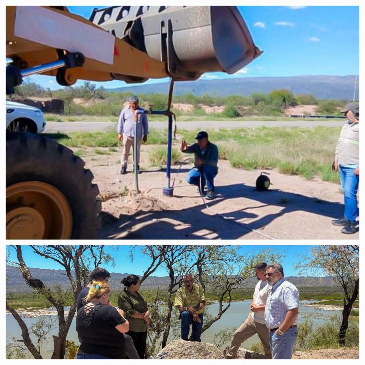 Emergencia hídrica: la Provincia avanza con obras para restablecer y fortalecer el servicio en Juan Facundo Quiroga